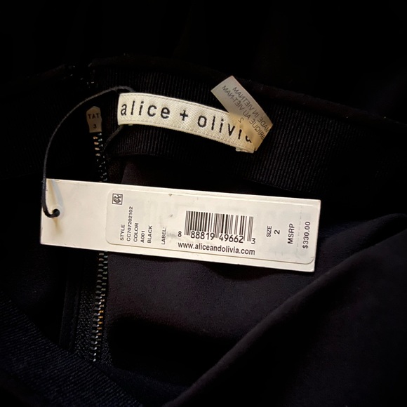 SOLD! ❤️ Alice + Olivia Jinny High-Low Flared-Leg Pants in Black - Picture 8 of 15